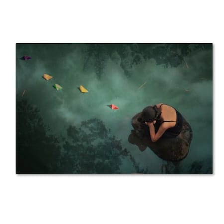 Jay Satriani 'Paper Boat' Canvas Art,22x32